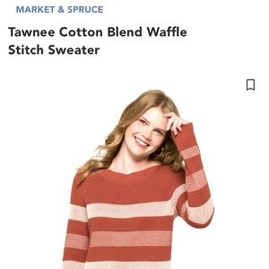Tawnee Cotton Blend Waffle
Stitch Sweater XL New with tags